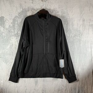 Blue Ice Men's XL Moisture Wicking Performance Track Jacket Full Zip Pocket‎ NWT